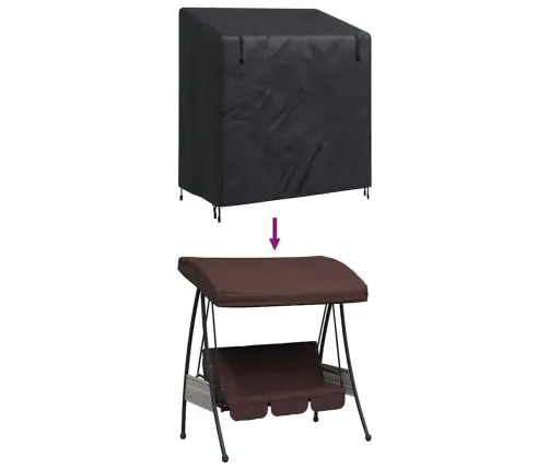 Välikiige Kate Must 135 X 100 X 165 Cm 420D Oxford Kangas