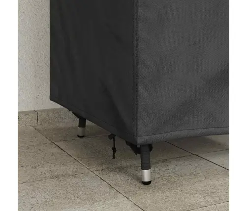 Dārza Krēsla Vāks Melna 70 X 70 X 85 / 125 Cm 210D Audums Vidaxl