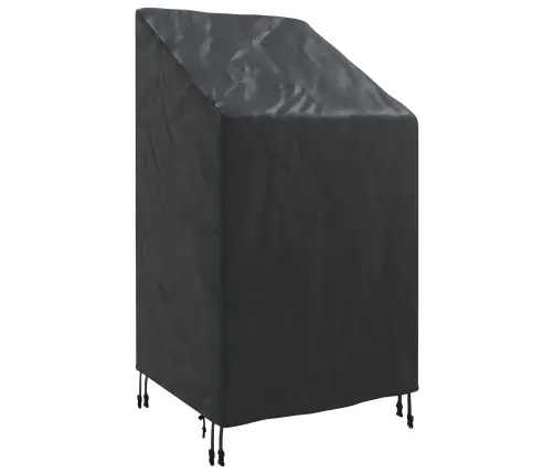 Dārza Krēsla Vāks Melna 70 X 70 X 85 / 125 Cm 210D Audums Vidaxl