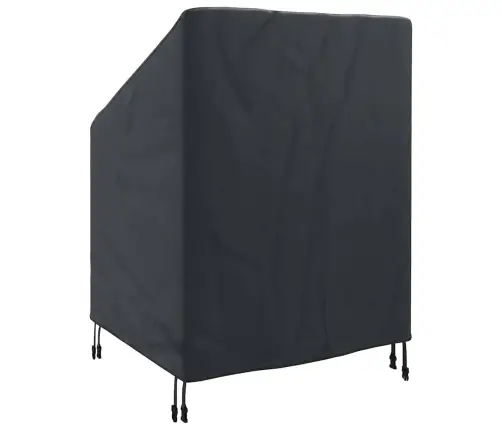 Dārza Krēsla Vāks Melna 75 X 78 X 65 / 100 Cm 600D Audums Vidaxl