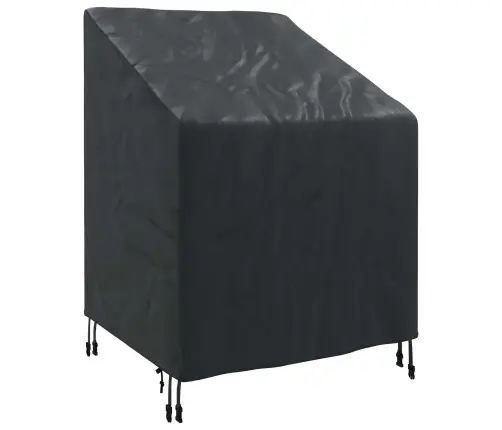 Dārza Krēsla Vāks Melna 75 X 78 X 65 / 100 Cm 600D Audums Vidaxl
