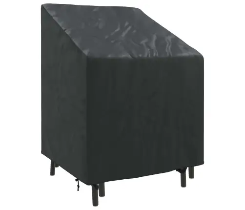 Dārza Krēsla Vāks Melna 75 X 78 X 65 / 100 Cm 600D Audums Vidaxl