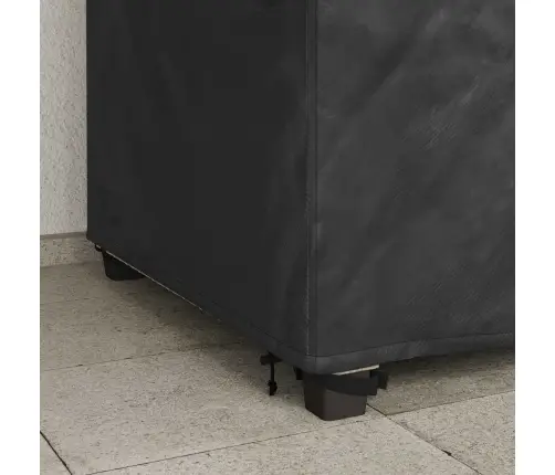 Dārza Krēsla Vāks Melna 90 X 90 X 50 / 75 Cm 600D Audums Vidaxl