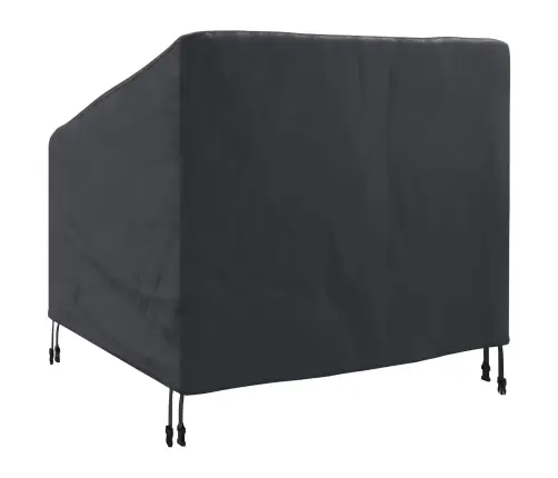 Dārza Krēsla Vāks Melna 90 X 90 X 50 / 75 Cm 600D Audums Vidaxl