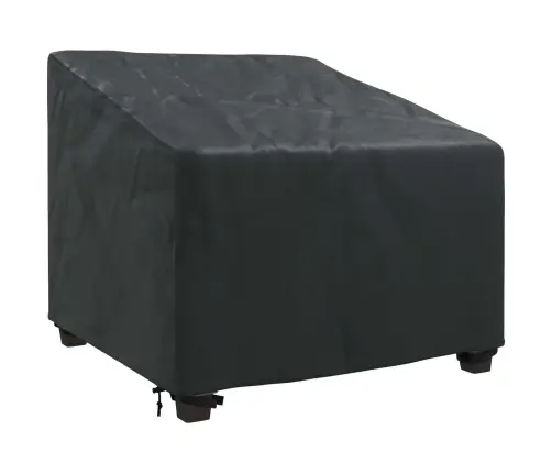Dārza Krēsla Vāks Melna 90 X 90 X 50 / 75 Cm 600D Audums Vidaxl