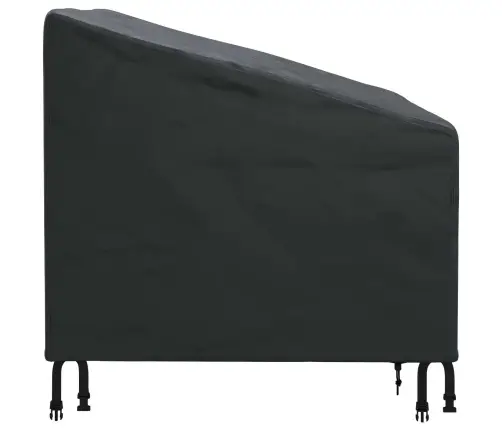 Dārza Krēsla Vāks Melna 90 X 90 X 50 / 75 Cm 600D Audums Vidaxl