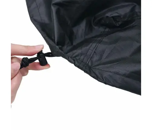 Lauko Stalo Uždangalas Juoda 102 X 102 X 10 Cm 600D Audinys