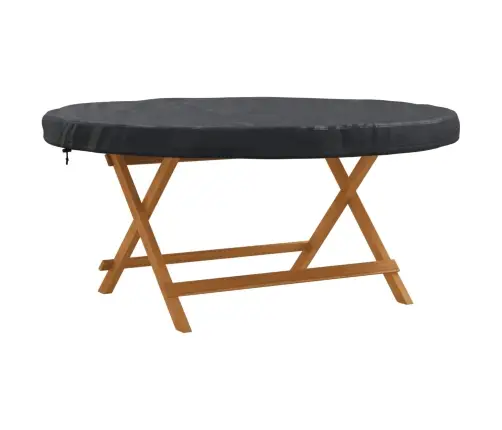 Āra Mēbeļu Pārvalks Melna 142 X 142 X 10 Cm 210D Okforda Audums Vidaxl