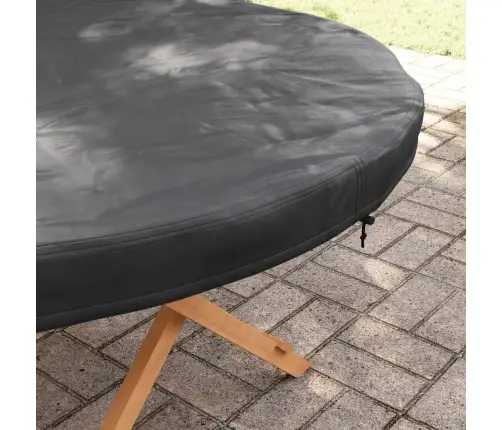 Āra Mēbeļu Pārvalks Melna 142 X 142 X 10 Cm 420D Okforda Audums Vidaxl