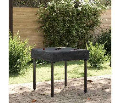 Stalo Uždengimas Paprastas Juoda 62 X 62 X 15 Cm Audinys
