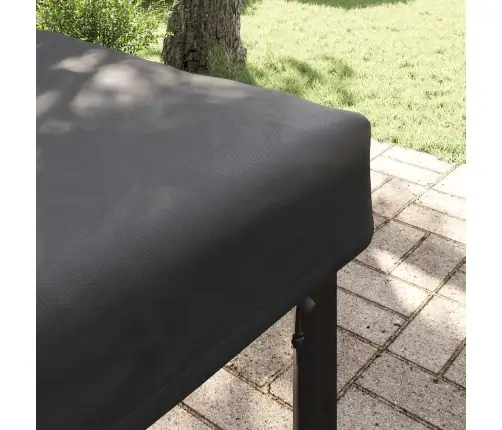 Stalo Uždengimas Paprastas Juoda 142 X 82 X 15 Cm Audinys