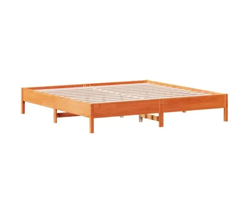 Voodiraam Ilma Madratsita, Vahapruun, 160 X 200 cm Männipuit