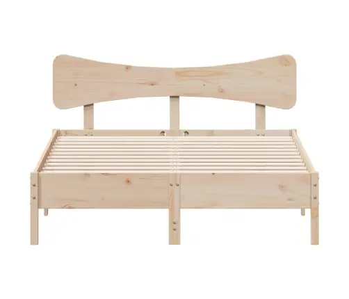 Gulta Bez Matrača, 150X200 Cm, Priedes Masīvkoks Vidaxl