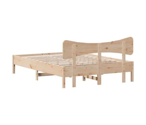 Gulta Bez Matrača, 150X200 Cm, Priedes Masīvkoks Vidaxl