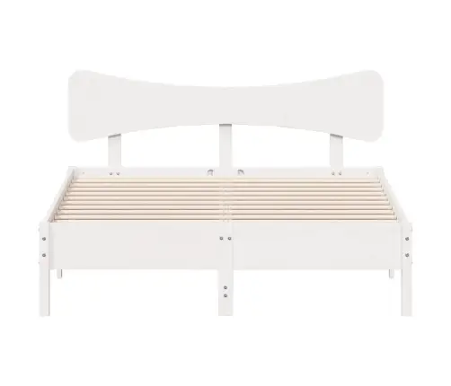 Voodiraam Ilma Madratsita, Valge, 150 X 200 cm Männipuit