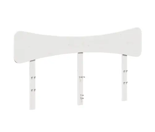 Gulta Bez Matrača, Balta, 120X200 Cm, Priedes Masīvkoks Vidaxl