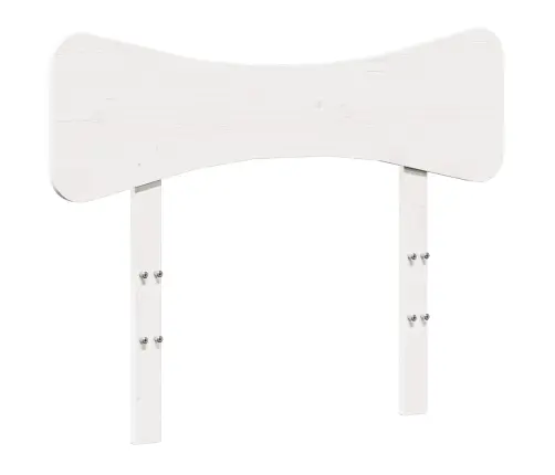 Voodi Ilma Madratsita, Valge, 100 X 200 cm Männipuit