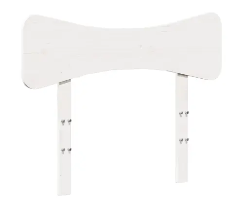 Gulta Bez Matrača, Balts, 90X200 Cm, Priedes Masīvkoks Vidaxl