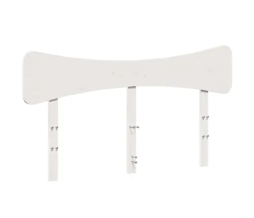 Gulta Bez Matrača, Balts, 120X190 Cm, Priedes Masīvkoks Vidaxl