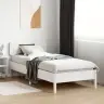 Gulta Bez Matrača, Balts, 75X190 Cm, Priedes Masīvkoks Vidaxl Gulta Bez Matrača, Balts, 75X190 Cm, Priedes Masīvkoks Vidaxl