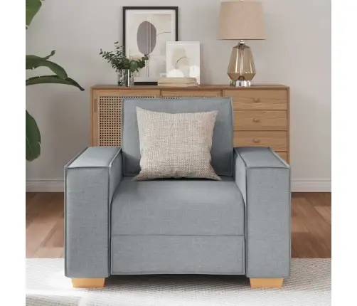 Dīvāns, Krēsls, Gaiši Pelēks, 60 Cm, Audums Vidaxl