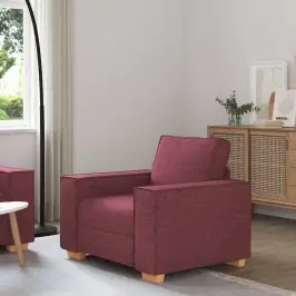Dīvāns, Krēsls, Vīna Sarkans, 60 Cm, Audums Vidaxl Dīvāns, Krēsls, Vīna Sarkans, 60 Cm, Audums Vidaxl