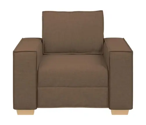 Dīvāns, Krēsls, Brūns, 60 Cm, Audums Vidaxl