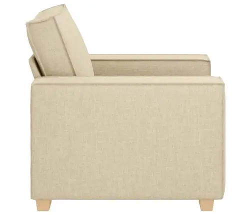 Dīvāna Krēsls, Krēmkrāsas Audums, 60 Cm Vidaxl