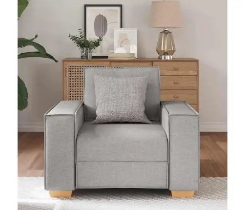 Dīvāns, Krēsls, Mākoņu Pelēks, 60 Cm, Audums Vidaxl