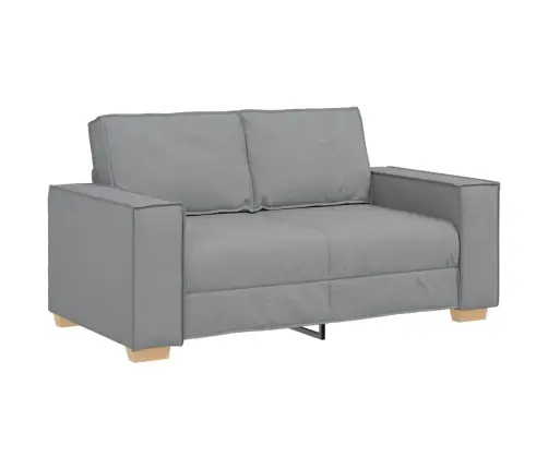 Divvietīgs Dīvāns, Gaiši Pelēks, 120 Cm, Audums Vidaxl