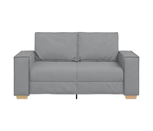 Divvietīgs Dīvāns, Gaiši Pelēks, 120 Cm, Audums Vidaxl