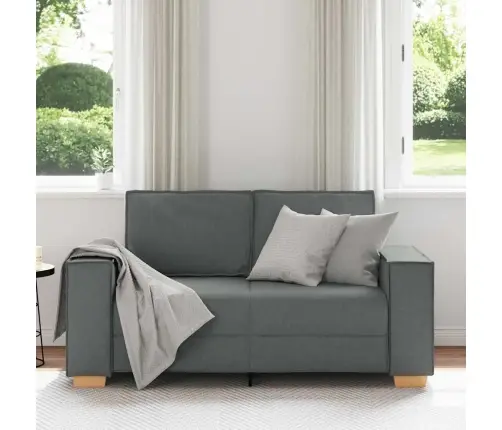 Kahekohaline Diivan, Tumehall, 120 cm Kangas