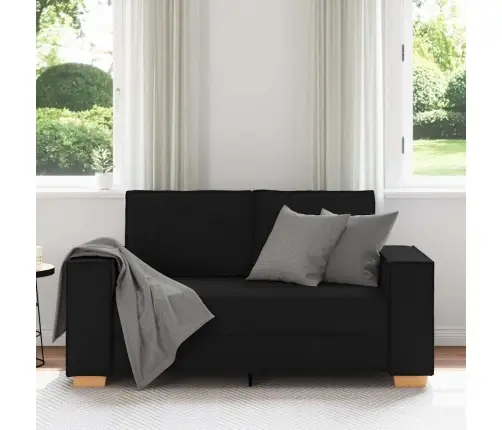 Divvietīgs Dīvāns, Melns, 120 Cm, Audums Vidaxl