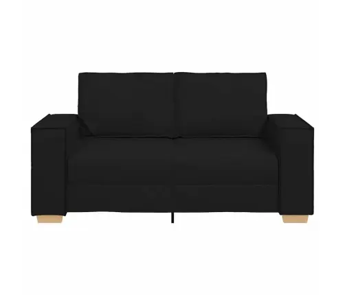 Divvietīgs Dīvāns, Melns, 120 Cm, Audums Vidaxl