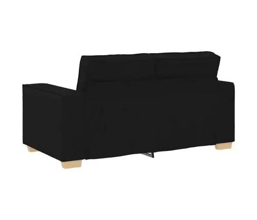 Divvietīgs Dīvāns, Melns, 120 Cm, Audums Vidaxl
