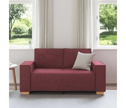 Dvivietė Sofa, Vyno Raudonumo, 160X78X84 cm Audinys