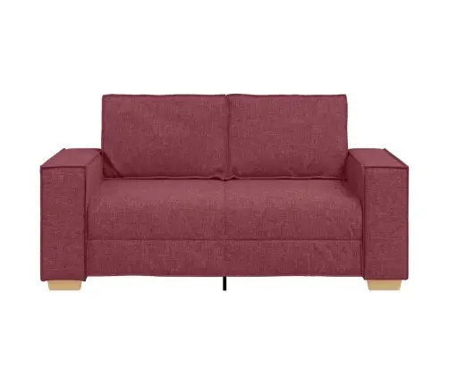 Dvivietė Sofa, Vyno Raudonumo, 160X78X84 cm Audinys