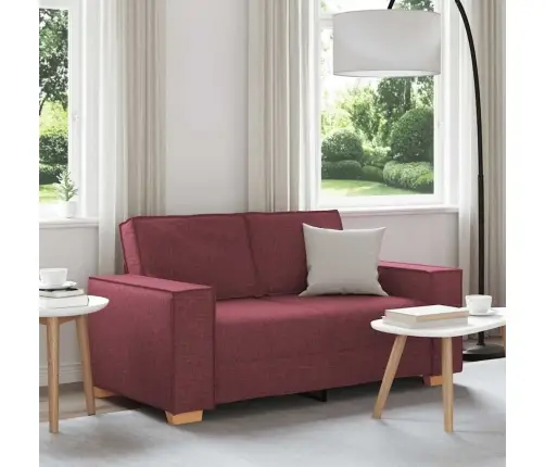 Dvivietė Sofa, Vyno Raudonumo, 160X78X84 cm Audinys