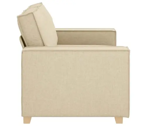 Kahekohaline Diivan, Kreemikas, 120 cm Kangas