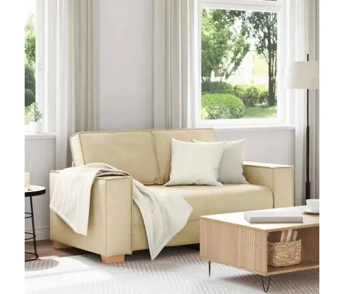 Kahekohaline Diivan, Kreemikas, 120 cm Kangas