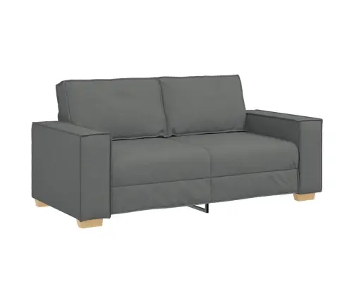 Dvivietė Sofa, Tamsiai Pilka, 140 cm Audinys