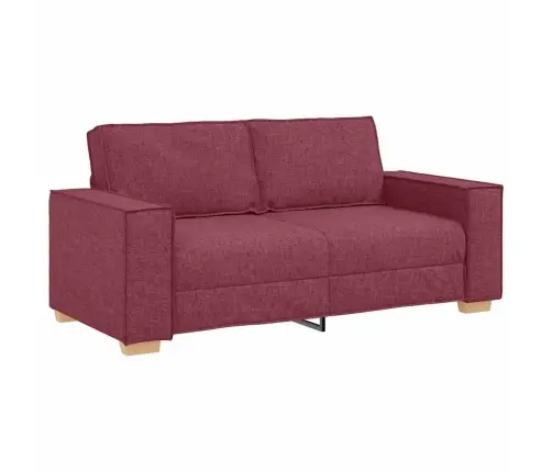 Dvivietė Sofa, Vyno Raudonumo, 140 cm Audinys