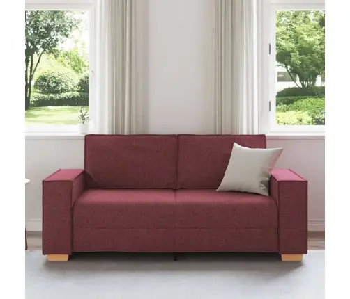 Dvivietė Sofa, Vyno Raudonumo, 140 cm Audinys
