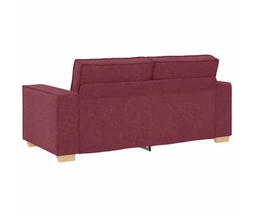 Dvivietė Sofa, Vyno Raudonumo, 140 cm Audinys