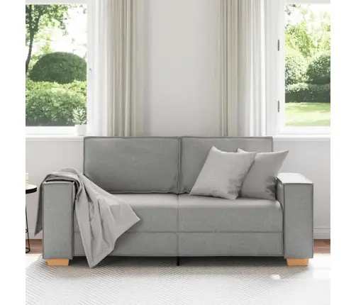 Divvietīgs Dīvāns, Mākoņpelēks, 140 Cm, Audums Vidaxl