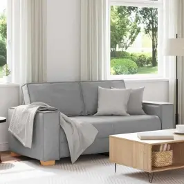 Divvietīgs Dīvāns, Mākoņpelēks, 140 Cm, Audums Vidaxl