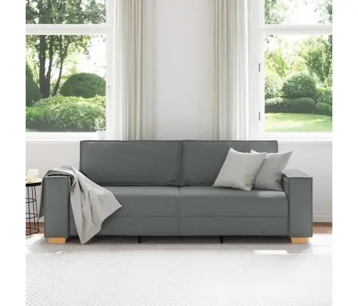 Trivietė Sofa, Tamsiai Pilka, 180 cm Audinys