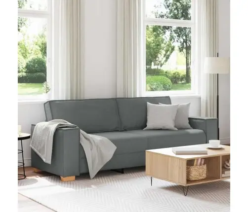 Trivietė Sofa, Tamsiai Pilka, 180 cm Audinys