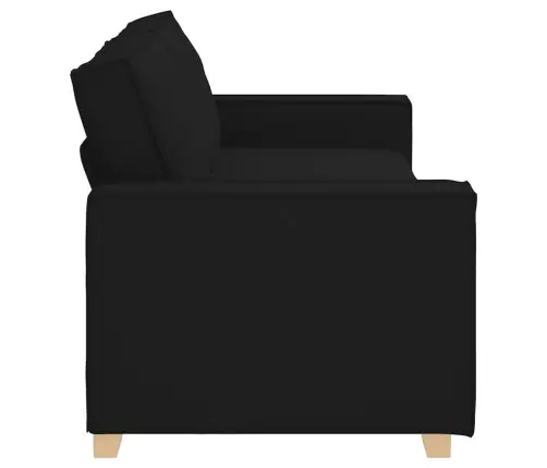 Trivietė Sofa, Juoda, 180 cm Audinys