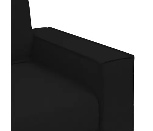 Trivietė Sofa, Juoda, 180 cm Audinys